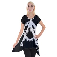 Short Sleeve Side Drop Tunic 