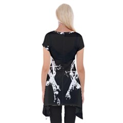 Short Sleeve Side Drop Tunic 