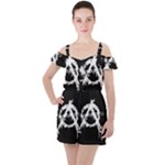Anarchy Ruffle Cut Out Chiffon Playsuit