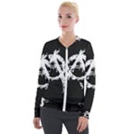 Anarchy Velour Zip Up Jacket