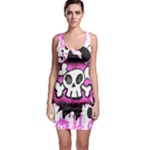 Cartoon Skull Bodycon Dress