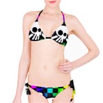 Checker Rainbow Skull Classic Bikini Set