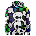 Checker Rainbow Skull Men s Pullover Hoodie