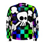 Checker Rainbow Skull Men s Sweatshirt