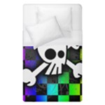 Checker Rainbow Skull Duvet Cover (Single Size)