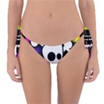 Checker Rainbow Skull Reversible Bikini Bottom