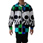 Checker Rainbow Skull Kids  Hooded Windbreaker