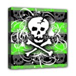 Deathrock Skull Mini Canvas 8  x 8  (Stretched)