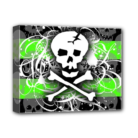 Deathrock Skull Deluxe Canvas 14  x 11  (Stretched) from ArtsNow.com