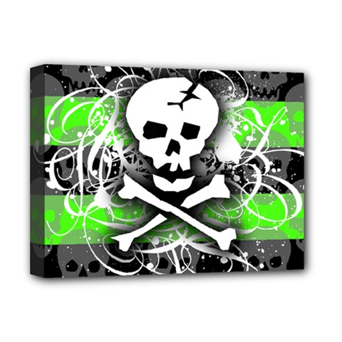Deathrock Skull Deluxe Canvas 16  x 12  (Stretched)  from ArtsNow.com