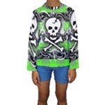 Deathrock Skull Kids  Long Sleeve Swimwear