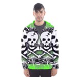 Deathrock Skull Men s Hooded Windbreaker