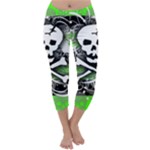 Deathrock Skull Capri Winter Leggings 