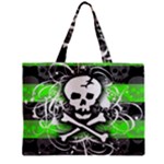 Deathrock Skull Zipper Mini Tote Bag