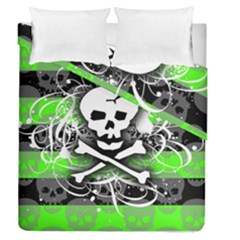 Deathrock Skull Duvet Cover Double Side (Queen Size) from ArtsNow.com