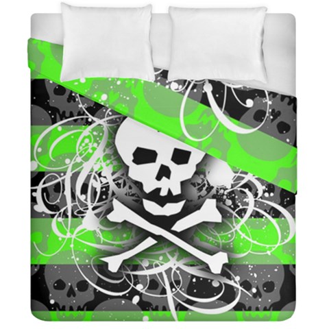 Deathrock Skull Duvet Cover Double Side (California King Size) from ArtsNow.com