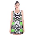 Deathrock Skull Scoop Neck Skater Dress