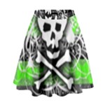 Deathrock Skull High Waist Skirt