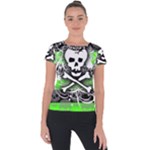 Deathrock Skull Short Sleeve Sports Top 