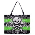 Deathrock Skull Zipper Medium Tote Bag