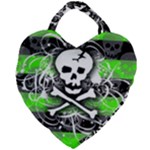 Deathrock Skull Giant Heart Shaped Tote