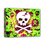 Deathrock Skull & Crossbones Deluxe Canvas 14  x 11  (Stretched)