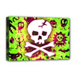 Deathrock Skull & Crossbones Deluxe Canvas 18  x 12  (Stretched)