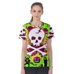 Deathrock Skull & Crossbones Women s Cotton Tee