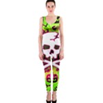 Deathrock Skull & Crossbones One Piece Catsuit