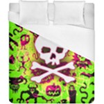 Deathrock Skull & Crossbones Duvet Cover (California King Size)