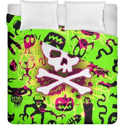 Deathrock Skull & Crossbones Duvet Cover Double Side (King Size) from ArtsNow.com