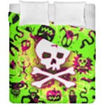 Deathrock Skull & Crossbones Duvet Cover Double Side (California King Size)