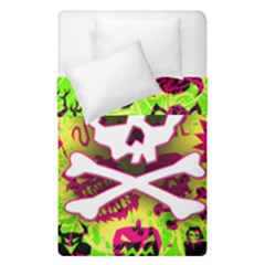 Deathrock Skull & Crossbones Duvet Cover Double Side (Single Size) from ArtsNow.com