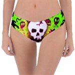 Deathrock Skull & Crossbones Reversible Classic Bikini Bottoms