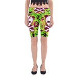 Deathrock Skull & Crossbones Yoga Cropped Leggings