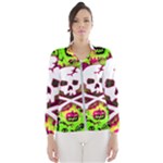 Deathrock Skull & Crossbones Women s Windbreaker