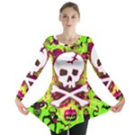 Deathrock Skull & Crossbones Long Sleeve Tunic 