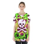 Deathrock Skull & Crossbones Skirt Hem Sports Top