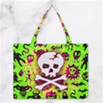 Deathrock Skull & Crossbones Medium Tote Bag