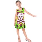 Deathrock Skull & Crossbones Kids  Sleeveless Dress