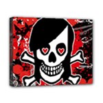 Emo Girl Skull Canvas 10  x 8  (Stretched)