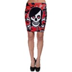 Emo Girl Skull Bodycon Skirt