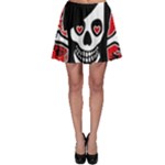 Emo Girl Skull Skater Skirt