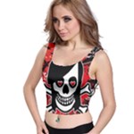 Emo Girl Skull Crop Top