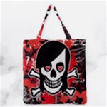 Emo Girl Skull Grocery Tote Bag