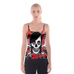 Emo Girl Skull Spaghetti Strap Top