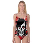 Emo Girl Skull Camisole Leotard 