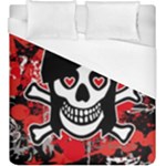 Emo Girl Skull Duvet Cover (King Size)