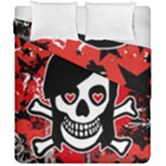 Emo Girl Skull Duvet Cover Double Side (California King Size)