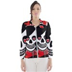 Emo Girl Skull Women s Windbreaker